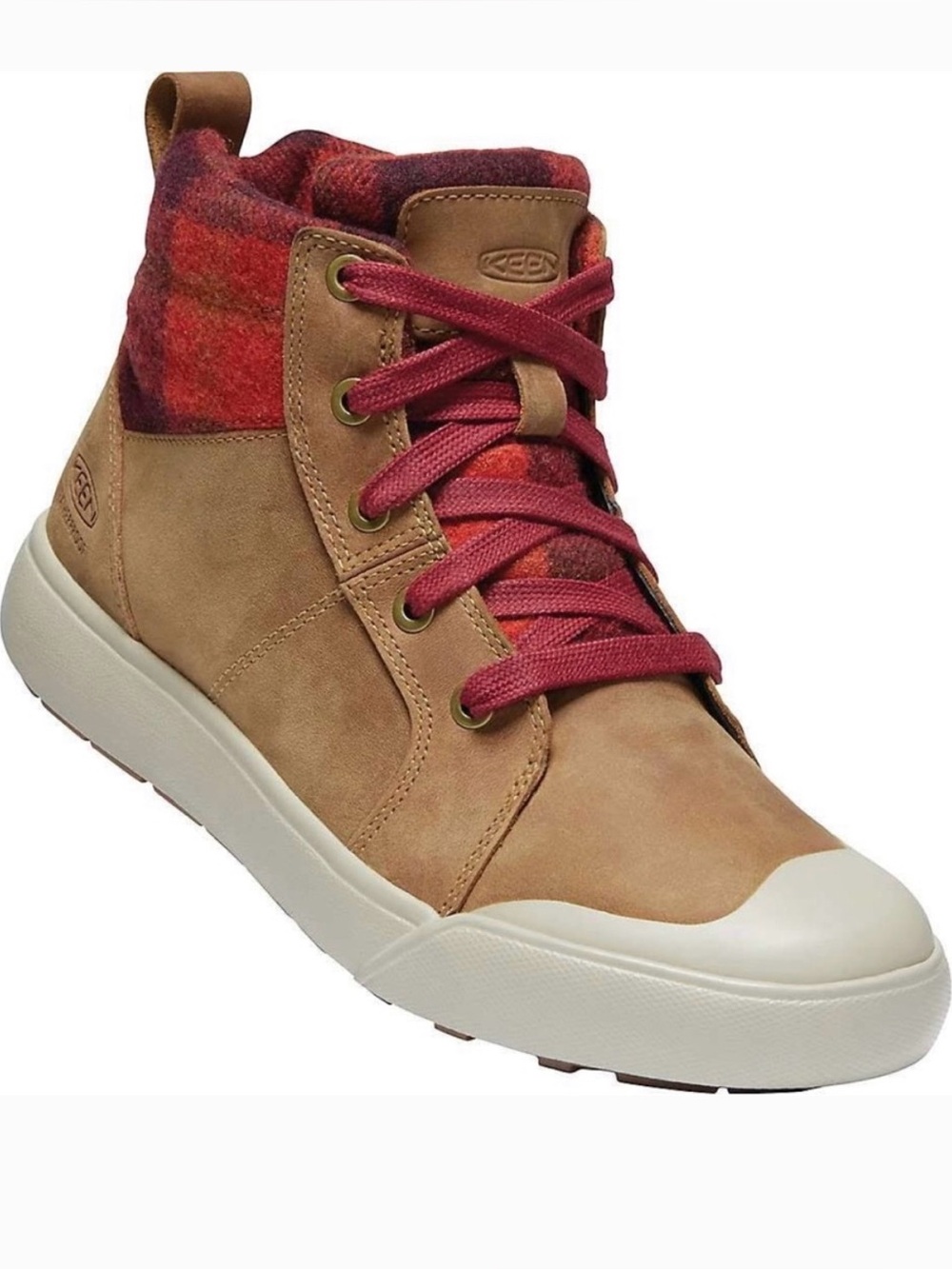 Keen Elena Mid Leather Sneaker Boots Water Resistant Size 7.5